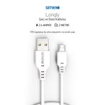Simex Galaxy J2 J3 J5 J7 A3 A5 A7 Note 2 4 5 S6 S7 Edge Micro Usb Hızlı Şarj Kablosu 2 Metre SPK-08