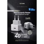 Simex iPhone 17 Pro Max 60W PD Type-C Hızlı Şarj Adaptörü Dynamic Power 40W iPad Air Şarj Başlığı Aleti
