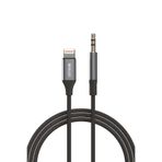 Simex Iphone Lightning To 3.5mm Kumaş Örgülü Aux Ses Kablosu Stereo Destekli