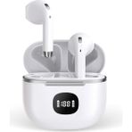 Simex Quantum Aı Tws Bluetooth Kulaklık | 42 Saat Pil, Yapay Zeka Çeviri - Beyaz