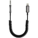 Simex Spiralli 3.5mm To Lightning Aux Ses Kablosu Kumaş Sa-01