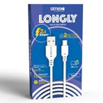 Simex Type C Spk-08 2 mt Longly Beyaz Data Kablosu