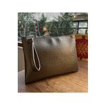 Simfa Kadın Fermuarlı Astarlı Deri Portföy Clutch El / Makyaj Çantası Organizer