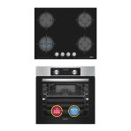Simfer 10 Fonksiyon Airfry Plus Inox 2'Li Ankastre Set (Fırın + Ocak)