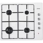 Simfer 3010N Beyaz 4 Gözü Doğalgaz Gazlı Set Üstü Emaye Ocak
