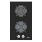 Simfer 3280 Siyah 2G 30 cm Cam Domino Ankastre Doğalgaz Ocak