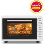 Simfer 4262 Beyaz 42 Lt Turbo Fan Piliç Peçirme Mini/midi Fırın - 6 Fonksiyon,yoğurt Yapma, Buz Çözme & Iç Aydınlatma