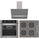 Simfer 8217 - 3538 - 8740 Gri 3'lü Ankastre Set
