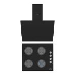 Simfer Qs Siyah 2'li Cam Ankastre Set (Ocak + Davlumbaz)