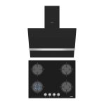 Simfer Steam Siyah 2'li Cam Ankastre Set (Ocak + Davlumbaz)