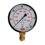 Simga Çap Ø100 mm Alttan Bağlantılı Kuru Tip Manometre - 0-315 bar