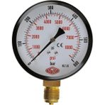 Simga Çap Ø100 mm Alttan Bağlantılı Kuru Tip Manometre - 0-400 bar