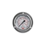 SİMGA Çap Ø100 mm Ön Flanşlı Gliserinli Manometre 0-60 bar