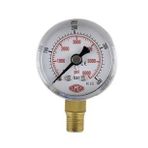 Simga Çap Ø40 mm Alttan Bağlantılı Kuru Tip Manometre - 0-600 bar