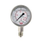 Simga Çap Ø52 mm Alttan Bağlantılı Gliserinli Manometre - 0-4 bar