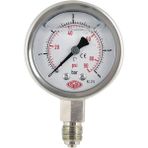 Simga Çap Ø63 mm Alttan Bağlantılı Gliserinli Manometre - 0-1 bar