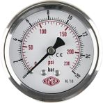 Simga Çap Ø63 mm Arka Bağlantılı Kuru Tip Manometre - 0-100 bar