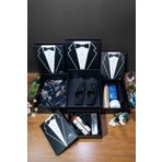 SİMGE KUTU Büyük Boy XXL-4 - Damat Bohçası - Damat Kutusu - Çeyiz Kutusu Seti 4'lü Set