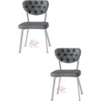 Simge Metal Sandalye Renkli Ayak 2 Li Set Cafe,Restaurant,Mutfak,Salon,Yemek Odası Sandalyesi Siyah