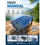 Simge Yapı Dekorasyon Katlanabilir Metal Mangal 40 cm x 30 cm Dayanıklı Pratik Outdoor Kullanım