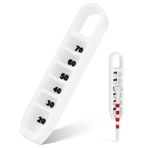 Simgoing Golf Tee Yükseklik Ayarlayıcı 6 Ayar 3D Baskılı Tişört Yükseklik Ayarlayıcı Aracı Taşınabilir Golf Antrenman Yardım Aksesuarları Tutarlı Salıncaklar İç Mekan Dış Mekan için (Beyaz)