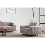 Simi Tekli Koltuk, Kül Gri, 140 Cm