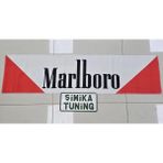Şimika Marlboro Kumaş Otomobil Torpido Havlusu Göğüs Halısı Üniversal Yıkanabilir Her Araca Uyumlu (Anahtarlık Hediyeli)
