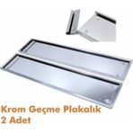 Şimika Paslanmaz Metal Plaka Altlığı. Krom Plakalık 2 Adet Tüv Geçerli