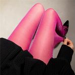 Simli Işıltılı 15D Şeffaf Tül İnce Kadın Külotlu Çorap, Parlak Görünüm ve Şık Dokunuş W1010 (PEMBE, STANDART)