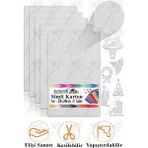 Simli Karton A4 20X30 cm 5 Li 1 Paket Simli Fon Kartonu Parıltılı Kağıt Anasınıfı Kreş Etkinlik Proje Dekoratif - Gümüş - 20x30cm