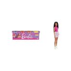 Simli Oyun Hamuru 4'lü Paket - (4 * 100 Gr) ve Barbie Büyüleyici Parti Bebekleri (Fashionistas) - Yıldız Deseni Kıyafetli Bebek