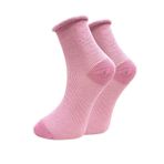 Simli Pembe Renkli Fitilli Lastiksiz Kadın Çorap