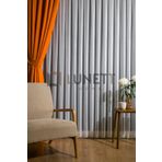 Simli (Piriltili) Bambu Seyrek Pileli 1X2 Tül Perde Salon Balkon Mutfak Tülü, 340 x 280