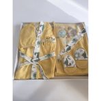 Şimo Butik 5'li Bornoz Seti 0-2 Yaş % 100 Organik Pamuk (Bornoz+Banyo Havlusu+Banyo Kesesi+Kemer+Terlik) - 0 - 2 Yaş - Bej - Hardal