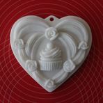 Simo Silikon Muffin Gül Kalp Sabun ve Kokulu Taş Kalıbı