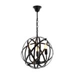 Sımona Modern Avize E14 18w 36cm Metal Siyah Avonni-av-4183-3bsy Boyalı