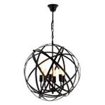 Sımona Modern Avize E14 36w 50cm Metal Siyah Avonni-av-4183-6bsy Boyalı