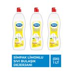 Simpak Bulaşık Deterjanı Limon 1 L – 3’lü Ekonomik Set 300-1