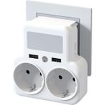 Simple Is Beauty WL09 Akıllı Çoklu Duvar Prizi, 2 Ac + 2 USB Çıkışlı, Telefon Tutuculu,smart