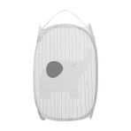 Simple Life Kirli Çamaşır Sepeti Katlanabilir Giysi Saklama Sepetleri Örgü Çamaşır Giyim Bebek Oyuncakları Depolama Ev Organizatör (Yurt Dışından) - Açık Gri