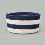 Simple Living Nautical Fun 20x10 cm Lacivert Beyaz Dekoratif Sepet