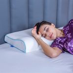 Simple The Pillow Boyun Destekli Visco Yastık Boyun Fıtığı Boyun Düzleşmesi Için Ortopedik Boyun Yastığı 60*40*11*8