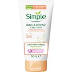 Simple Yüz Maskesi 50 ml Doğal Kil ve E Vitamini ile Işıltı Veren Detox Etkili Arındırıcı