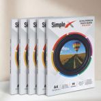 SİMPLEX 20X30 cm (A4) Parlak 5'li Fotoğraf Kağıdı 270 gr - 250 Adet - A4 Parlak (20x30cm)