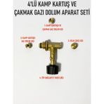 Simply Line Bütün Tip Kamp Kartuş Dolum Aparatı Piknik Tüpünden ve Çakmak Gazından Kamp Kartuşu Doldurma Aparatı - Dolumset