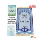 simply line İSME ÖZEL Oğlumun Kızımın Seccadesi Çantalı Çocuk Namazlık Ilk Seccadesi Namaza Alıştırma tesbih