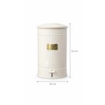 Simply Now 30 Litre Pedallı Metal Çöp Kovası | Fırın Boya Paslanmaz | Kovasız | 52x28 cm (4 Renk)