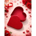 Şimşek 3D Kalp Şeklinde Romantik Hediye Kutusu - Kırmızı