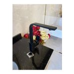 Şimşek Mat Siyah Döner Borulu Lavabo Bataryası