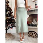 Simsibutik Triko Etek - Mint Yeşili - Standart